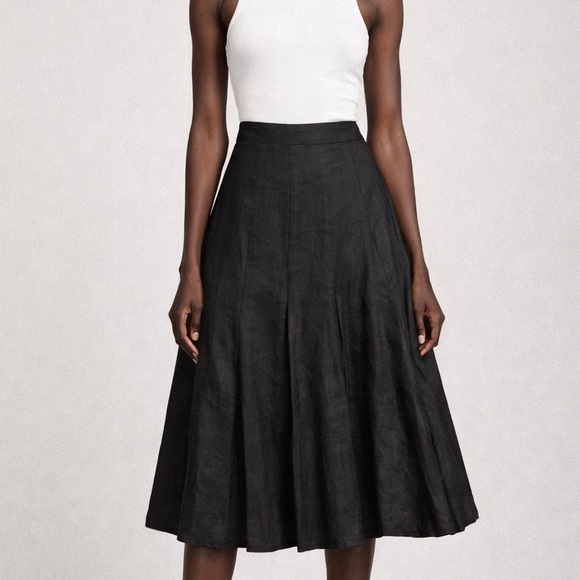 Ralph Lauren Dresses & Skirts - Ralph Lauren Black Linen Skirt